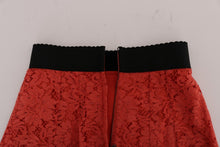 Load image into Gallery viewer, Dolce &amp; Gabbana Orange Macramé Lace Pencil Skirt
