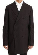 Load image into Gallery viewer, Dolce &amp; Gabbana Elegant Bordeaux Polka Dot Wool Suit
