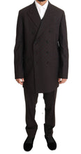 Load image into Gallery viewer, Dolce &amp; Gabbana Elegant Bordeaux Polka Dot Wool Suit
