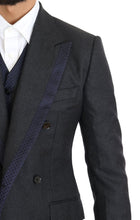 Load image into Gallery viewer, Dolce &amp; Gabbana Elegant Gray Polka Dot 3-Piece Suit
