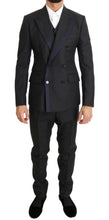 Load image into Gallery viewer, Dolce &amp; Gabbana Elegant Gray Polka Dot 3-Piece Suit
