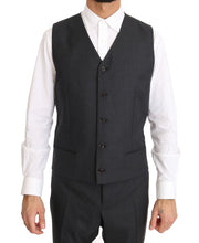 Load image into Gallery viewer, Dolce &amp; Gabbana Elegant Gray Double Breasted Wool Silk Suit
