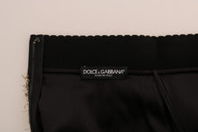 Load image into Gallery viewer, Dolce &amp; Gabbana Elegant Gold Fringe High-Waist Pencil Skirt
