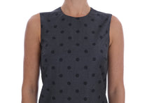 Load image into Gallery viewer, Dolce &amp; Gabbana Chic Sleeveless Polka Dot Wool Dress
