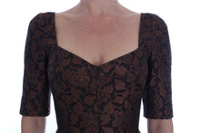 Load image into Gallery viewer, Dolce &amp; Gabbana Chic Brown Mini Wool Blend Dress
