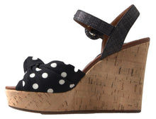 Load image into Gallery viewer, Dolce &amp; Gabbana Chic Polka-Dotted Ankle Strap Wedges
