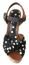 Load image into Gallery viewer, Dolce &amp; Gabbana Chic Polka-Dotted Ankle Strap Wedges
