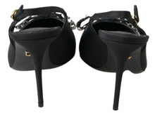 Load image into Gallery viewer, Dolce &amp; Gabbana Embellished Black Slingback Heels Pumps
