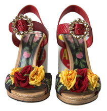 Load image into Gallery viewer, Dolce &amp; Gabbana Elegant Ankle Strap Sandals with Crystal Buckle
