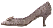 Load image into Gallery viewer, Dolce &amp; Gabbana Elegant Pink Crystal Embellished Heels
