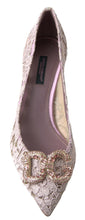 Load image into Gallery viewer, Dolce &amp; Gabbana Elegant Pink Crystal Embellished Heels
