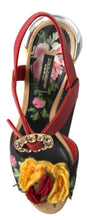 Load image into Gallery viewer, Dolce &amp; Gabbana Elegant Ankle Strap Sandals with Crystal Buckle
