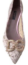 Load image into Gallery viewer, Dolce &amp; Gabbana Elegant Pink Crystal Embellished Heels
