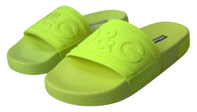 Load image into Gallery viewer, Dolce &amp; Gabbana Elegant Yellow Green Slide Sandals
