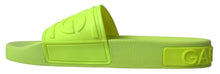 Load image into Gallery viewer, Dolce &amp; Gabbana Elegant Yellow Green Slide Sandals
