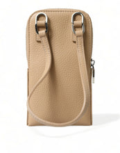 Load image into Gallery viewer, Dolce &amp; Gabbana Beige Leather Purse Crossbody Sling Phone Bag
