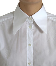 Load image into Gallery viewer, Dolce &amp; Gabbana Elegant White Cotton Collared Top
