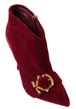 Load image into Gallery viewer, Dolce &amp; Gabbana Elegant Velvet Devotion Ankle Boots
