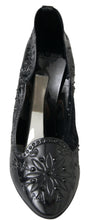 Load image into Gallery viewer, Dolce &amp; Gabbana Elegant Black Crystal Cinderella Pumps
