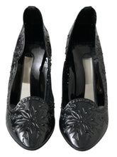 Load image into Gallery viewer, Dolce &amp; Gabbana Elegant Black Crystal Cinderella Pumps
