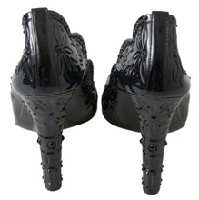 Load image into Gallery viewer, Dolce &amp; Gabbana Elegant Black Crystal Cinderella Pumps
