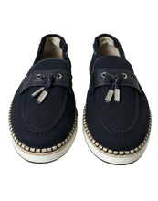 Load image into Gallery viewer, Dolce &amp; Gabbana Navy Blue Slip On Men Moccasin Loafers Shoes
