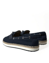 Load image into Gallery viewer, Dolce &amp; Gabbana Navy Blue Slip On Men Moccasin Loafers Shoes
