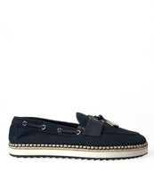 Load image into Gallery viewer, Dolce &amp; Gabbana Navy Blue Slip On Men Moccasin Loafers Shoes
