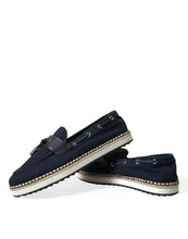 Load image into Gallery viewer, Dolce &amp; Gabbana Navy Blue Slip On Men Moccasin Loafers Shoes
