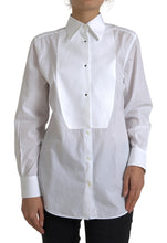 Load image into Gallery viewer, Dolce &amp; Gabbana Elegant White Cotton Poplin Dress Shirt
