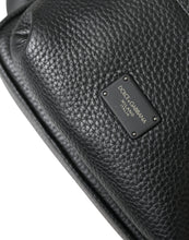 Load image into Gallery viewer, Dolce &amp; Gabbana Black Calfskin Leather Logo Palermo Backpack Bag
