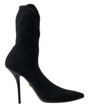 Load image into Gallery viewer, Dolce &amp; Gabbana Elegant Black Viscose Mid-Calf Boots
