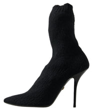 Load image into Gallery viewer, Dolce &amp; Gabbana Elegant Black Viscose Mid-Calf Boots
