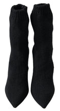 Load image into Gallery viewer, Dolce &amp; Gabbana Elegant Black Viscose Mid-Calf Boots
