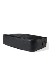 Load image into Gallery viewer, Dolce &amp; Gabbana Black Calfskin Leather Bee Embellished Clutch Bag
