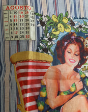 Load image into Gallery viewer, Dolce &amp; Gabbana Multicolor Agosto Print Linen T-shirt
