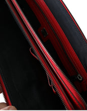 Load image into Gallery viewer, Dolce &amp; Gabbana Red Calfskin Leather Logo Men Messenger Laptop Bag
