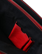 Load image into Gallery viewer, Dolce &amp; Gabbana Red Calfskin Leather Logo Men Messenger Laptop Bag
