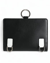 Load image into Gallery viewer, Dolce &amp; Gabbana Black Leather Crystal Embellished Card Holder Wallet
