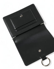 Load image into Gallery viewer, Dolce &amp; Gabbana Black Leather Crystal Embellished Card Holder Wallet
