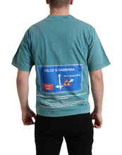 Load image into Gallery viewer, Dolce &amp; Gabbana Blue Cotton Milano Street Round Neck T-shirt
