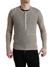 Load image into Gallery viewer, Dolce &amp; Gabbana Henley Pullover Beige Cashmere Sweater
