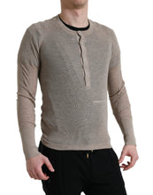 Load image into Gallery viewer, Dolce &amp; Gabbana Henley Pullover Beige Cashmere Sweater
