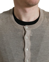 Load image into Gallery viewer, Dolce &amp; Gabbana Henley Pullover Beige Cashmere Sweater
