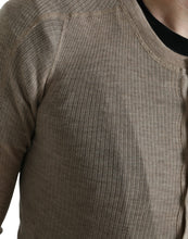 Load image into Gallery viewer, Dolce &amp; Gabbana Henley Pullover Beige Cashmere Sweater

