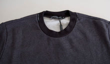 Load image into Gallery viewer, Dolce &amp; Gabbana Dark Gray Cotton Crew Neck Pullover Sweater
