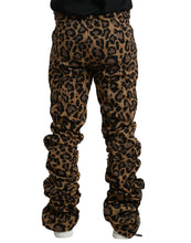 Load image into Gallery viewer, Dolce &amp; Gabbana Brown Leopard Jacquard Jogger Pants
