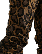 Load image into Gallery viewer, Dolce &amp; Gabbana Brown Leopard Jacquard Jogger Pants
