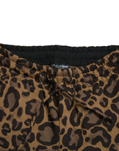 Load image into Gallery viewer, Dolce &amp; Gabbana Brown Leopard Jacquard Jogger Pants
