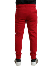 Load image into Gallery viewer, Dolce &amp; Gabbana Red Cotton Blend Skinny Jogger Pants
